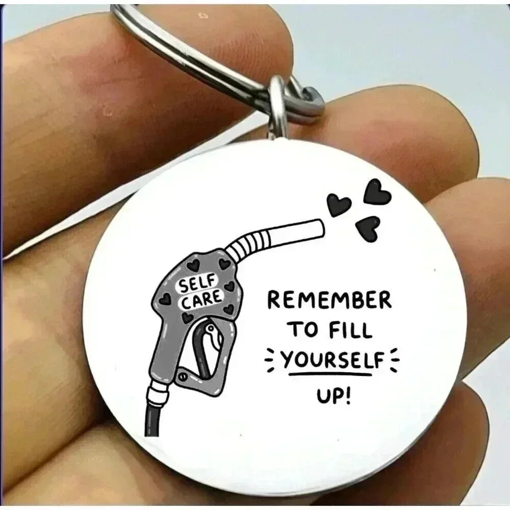 Gas Self Care Pump Hot  Full Youeslef Hot Funny Cute Keychain